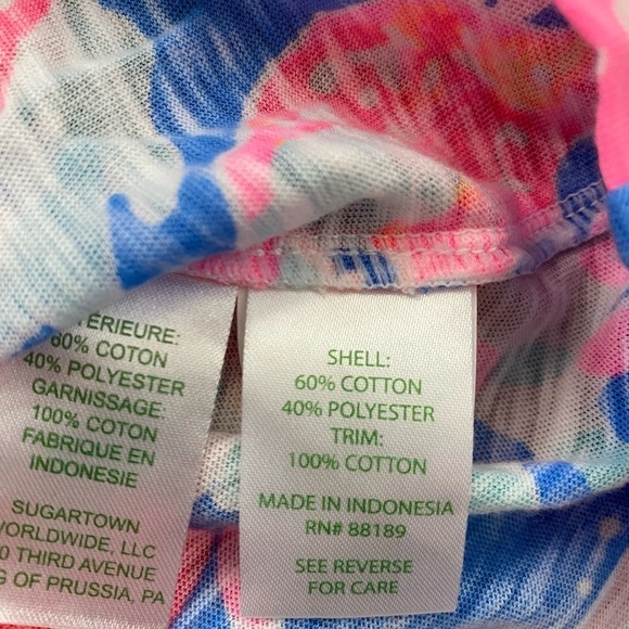 Lilly Pulitzer Zaylee Top Bennett Blue Day Dreams Size XS - Picture 5 of 6